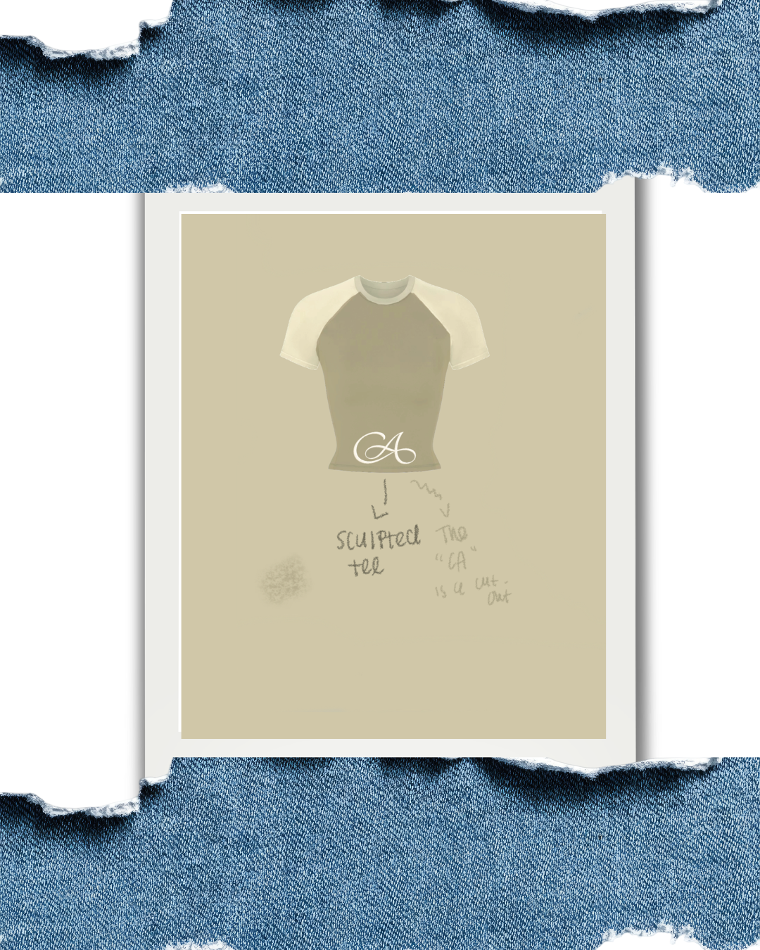 Sculpted tee